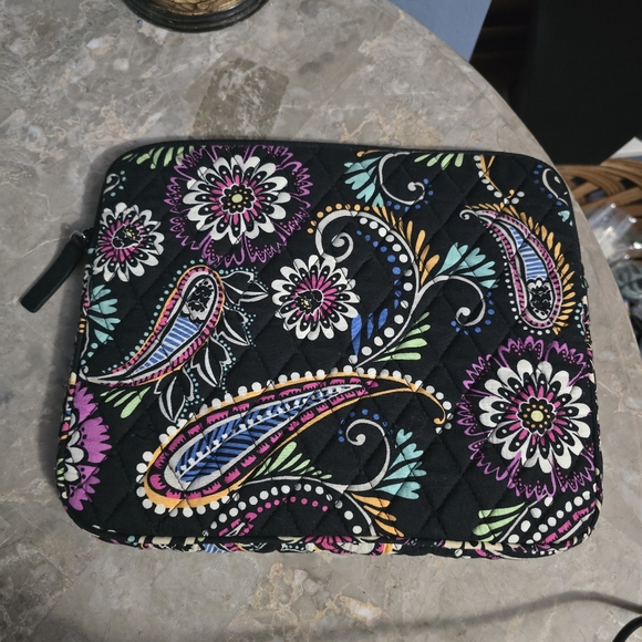 Vera Bradley Floral Paisley Tablet Case - Black, Purple, Blue - Picture 8 of 8